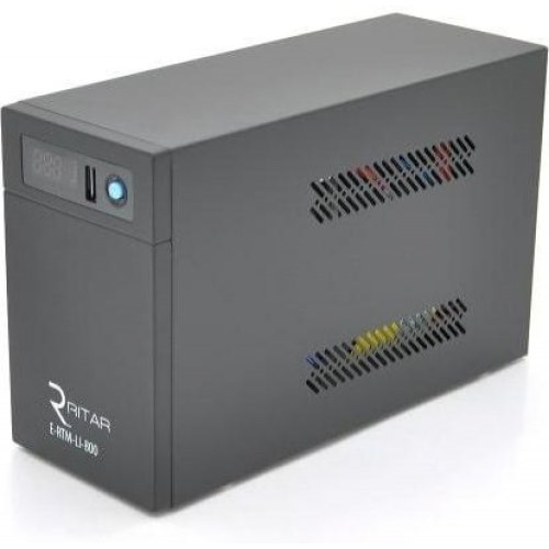 Джерело безперебійного живлення Ritar E-RTM-LI-800, 480W, LCD, AVR, 3st, 2xSCHUKO, LiFePO4 12V 77Wh