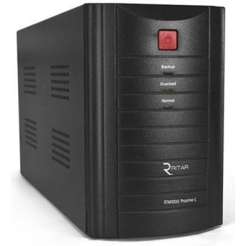 Джерело безперебійного живлення Ritar RTM1000L, 600W, Proxima-L, LED, AVR, 3st, 3xSCHUKO, 2x12V 7Ah