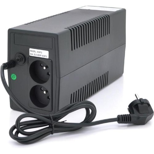 Джерело безперебійного живлення Qoltec QLT1000, 600W, Proxima-L, LED, AVR, 3st, 2xSCHUKO, 1x12V 9Ah (QLT1000L-53972)