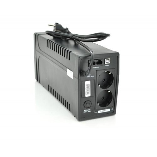 Джерело безперебійного живлення Ritar RTP650L-U, 390W, Proxima-L, LED, AVR, 2st, USB, 2xSCHUKO, 1x12V 7Ah