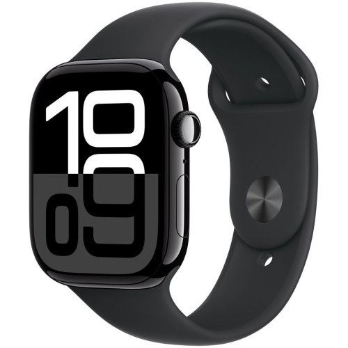 Смарт-годинник Apple Watch Series 10 GPS, 46mm, Jet Black, Black Sport Band, M/L USED ** (2BMWWQ300503)