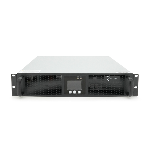 Джерело безперебійного живлення ONLINE Ritar RT-6KL-LCD, RACK 6000VA (5400Вт), 192В, з правильною синусоїдою, струм 5A, під зовнішній акумулятор