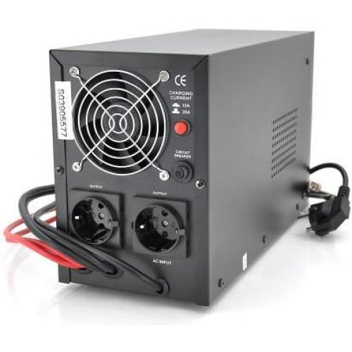 Джерело безперебійного живлення з правильною синусоїдою Europower PSW-EPB1500TW24, 1050Вт, 10/20А, під зовнішню батарею 24В