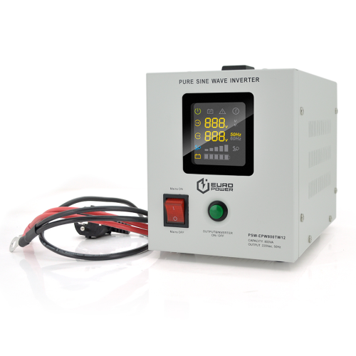 Джерело безперебійного живлення з правильною синусоїдою Europower PSW-EPW800TW12, 5/10А, під зовнішню батарею 12В, Q4
