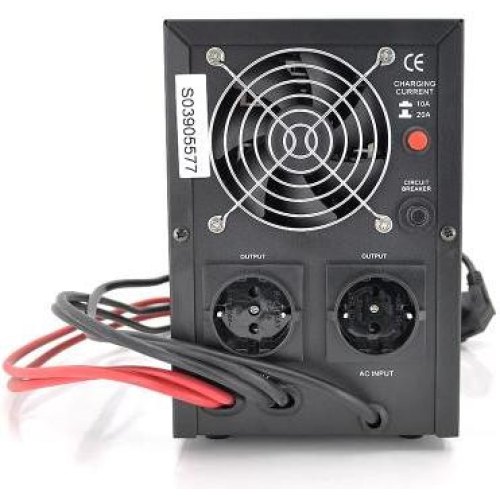 Джерело безперебійного живлення з правильною синусоїдою Europower PSW-EPB800TW12, 480Вт, 5/10А, під зовнішню батарею 12В, Q2