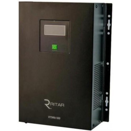 Джерело безперебійного живлення з правильною синусоїдою RITAR RTSWbt-500, 2 вбудованих акумулятори по 12V 9Ah, під зовнішній акумулятор, настінний