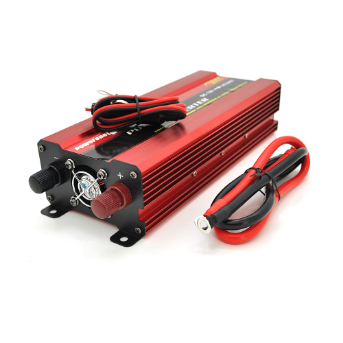 Інвертор напруги Voltronic NV-2000+LCD, 1200Вт, 12/220V, approximated, 1 універсальна розетка, клеми, Box