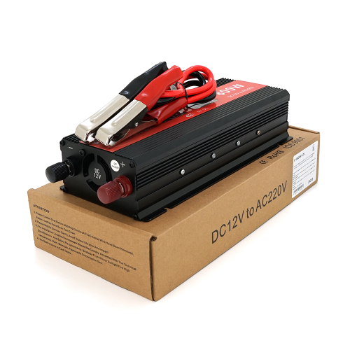 Інвертор напруги Demuda, 800W, 12/220V, з апроксимованою синусоїдою, 1 універсальна розетка, USB, клемні дроти (YT-D800W-12V)