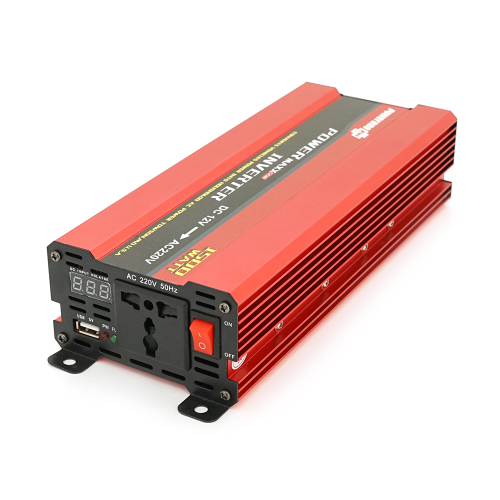 Інвертор напруги Voltronic NV-1500+LCD, 900Вт, 12/220V, approximated, 1 універсальна розетка, клеми, Box