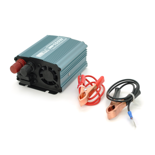 Інвертор напруги Mexxsun MXS-150, 12V/220V, 150W, з модифікованою синусоїдою, 1xShuko, клемні дроти, Q30