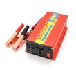 Інвертор напруги ERYUAN EY-1500, 900Вт, 12/220V, approximated, 1 універсальна розетка, USB, клеми, крокодили, Box