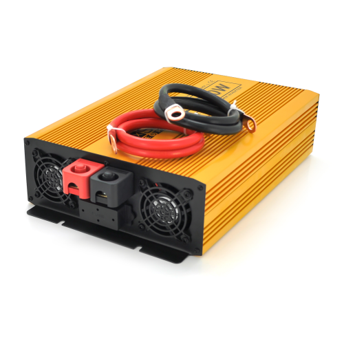 Інвертор напруги Mexxsun MXSPSW-2000, 12V/220V, 2000W, з правильною синусоїдою, 2xShuko, клемні дроти, Q2