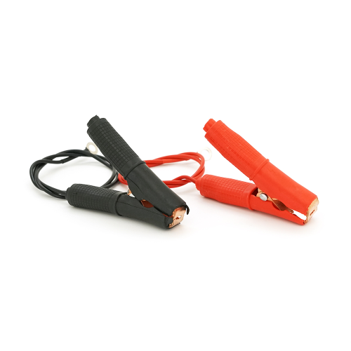 З'єднувальні дроти Voltronic YT-48V6PM6, із затискачами акумулятора, довжина 0.6м, мідний провід 2.5мм2, М6 крокодили, BLACK/RED