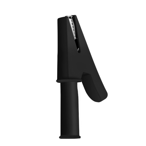 Затиск-крокодил тестерний Voltronic YT-CTC / 56Bk, 56мм, 30А, еластичний гумовий кожух, чорний