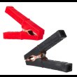 Набір акумуляторних затискачів-крокодилів Merlion JH-015, 200А, 104мм, щільний гумовий, рифлений кожух, з мідним покриттям, чорний/червоний