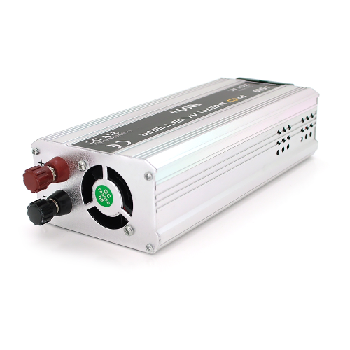 Інвертор напруги POWERMASTER PM-4509, 24V/220V, 1000W, з модифікованою синусоїдою, 1xShuko, клеми