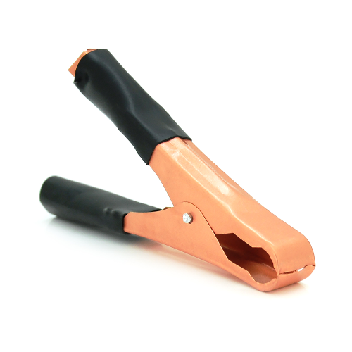 Затискач-крокодил акумуляторний Voltronic YT-CTC / 60-100B, 60А, 100мм, еластичний гумовий кожух, чорний