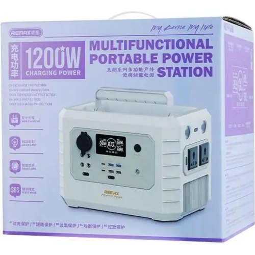 Зарядна станція Remax RPP-568, 1200Вт, ємність 270000mAh, 499Wh