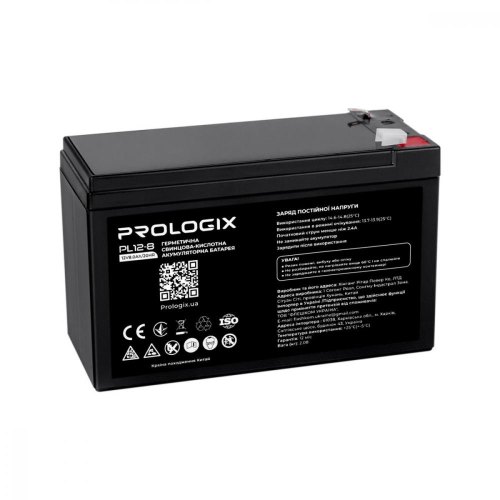 Акумулятор для ДБЖ Prologix AGM 12V 8Ah (PL12-8)           Новинка