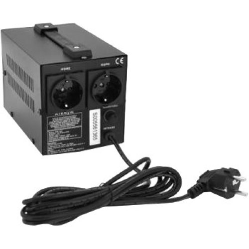 Стабілізатор напруги релейний Conter SVR-1000VA, 750W, однофазний, підлоговий монтаж, LED дисплей, DC 150-270V, AC230, 2xShuko, Q8