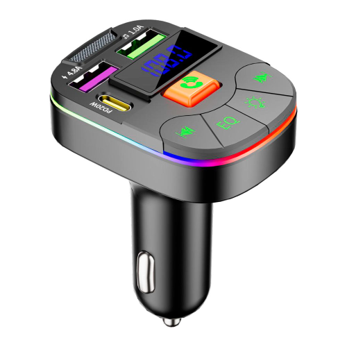 FM-модулятор Voltronic Q19, з еквалайзером, 3.1A, USB, TF