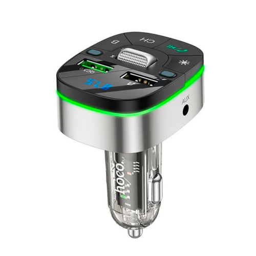 FM-модулятор HOCO E71, Black/Silver, Box