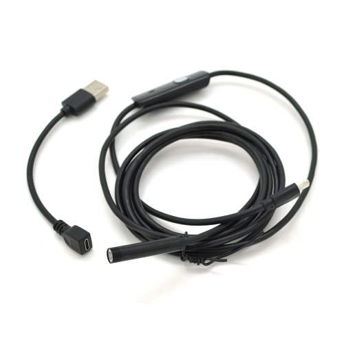 Ендоскоп Voltronic YT-En-2SW7.0, 2 в 1, MicroUSB/PC, HD, мінікамера 7.0мм, м'який провід, 2м