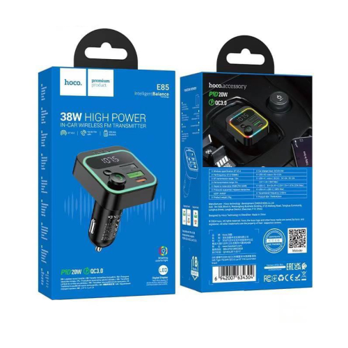 FM-модулятор HOCO E85, Black, Box