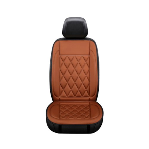 Комплект універсальних накидок з підігрівом Voltronic, для передніх сидінь, 2шт, 12V, кавові