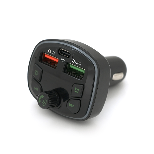 FM-модулятор Voltronic Q7, з еквалайзером, 3.1A, PD18W, USB, TF