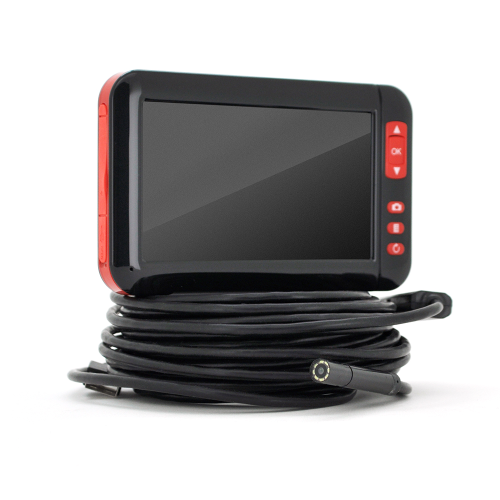 Ендоскоп Voltronic F200, мінікамера 8мм, LCD дисплей 4.3, 8 світлодіодів, довжина кабелю 10м (YT-En-2SW+W)