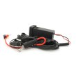 Автомобільний зарядний пристрій врізний Voltronic 130W-D01T03-Fuse, PD+QC, Type-C 100W, USB 30W, підсвічування, дроти з роз'ємами та запобіжником