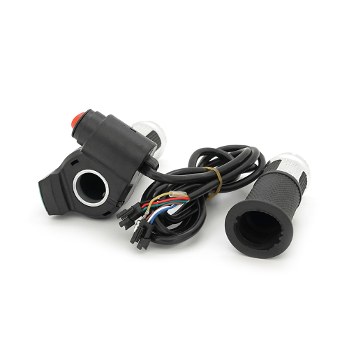 Ручка газу з кнопкою для електровелосипеда Voltronic YT36301, 12-72V, вольтметр, Box