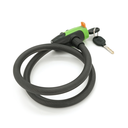 Замок велосипедний на ключі Voltronic YT8305, довжина 12*1200мм, Mix color