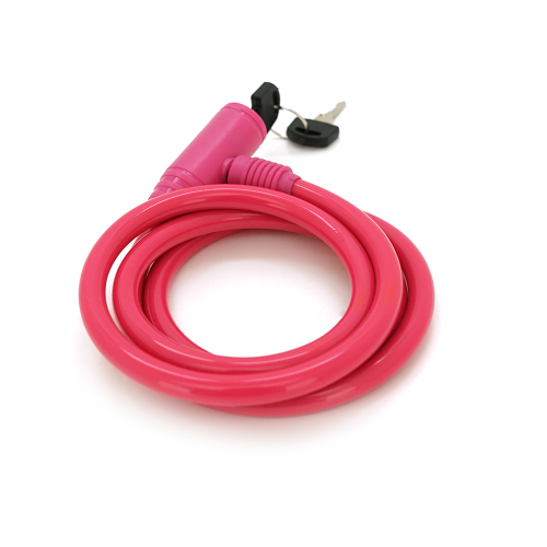 Замок велосипедний на ключі Voltronic YT8121, довжина 10*1200мм, Mix color