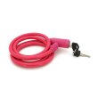 Замок велосипедний на ключі Voltronic YT8121, довжина 10*1200мм, Mix color