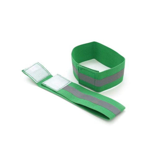 Глянсовий світловідбивний еластичний ремінець Voltronic, на зап'ястя або щиколотку, комплект 2шт, Green