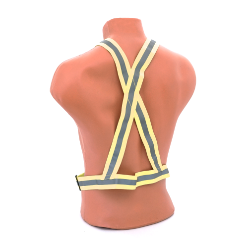 Глянсовий світловідбиваючий ремінь-жилет Voltronic, Yellow