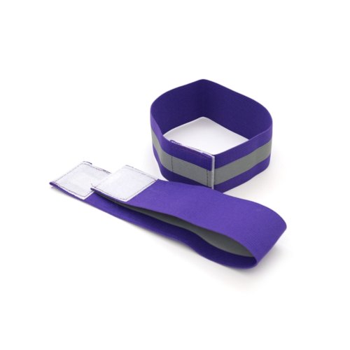 Глянсовий світловідбивний еластичний ремінець Voltronic, на зап'ястя або щиколотку, комплект 2шт, Purple