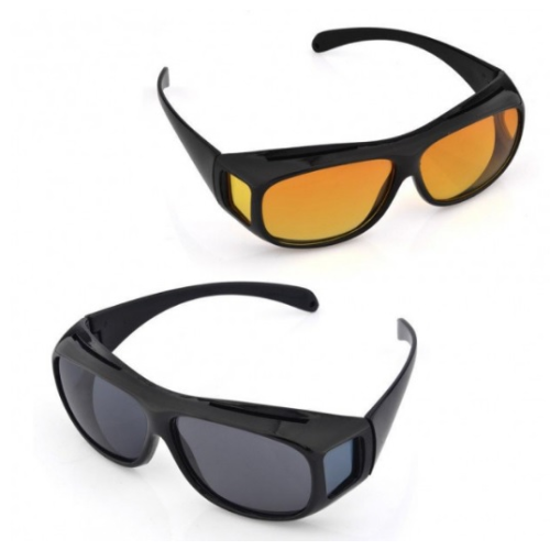 Антивідблиски для водіїв Voltronic HD Vision Wrap Arounds, 2 пари (VWA-DL129)