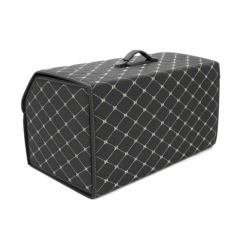 Складаний автомобільний органайзер Voltronic CXJ-Big-BG, 540x320x300мм, шкіряний, Black/Gold