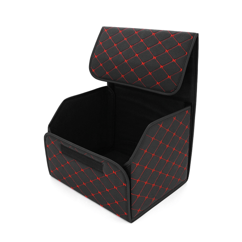 Складаний автомобільний органайзер Voltronic CXJ-BR 400, 400x320x300мм, шкіряний, Black/Red