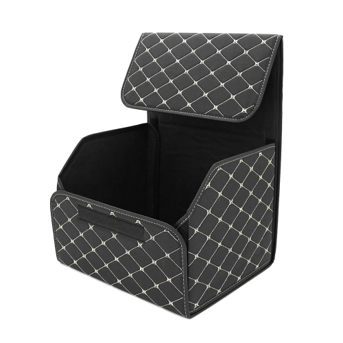 Складаний автомобільний органайзер Voltronic CXJ-BG 400, 400x320x300мм, шкіряний, Black/Gold