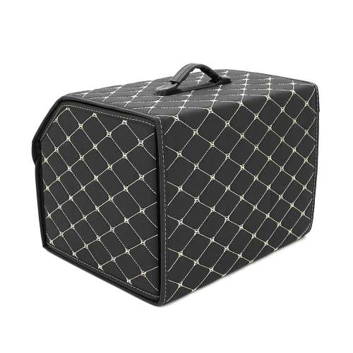 Складаний автомобільний органайзер Voltronic CXJ-BG 400, 400x320x300мм, шкіряний, Black/Gold