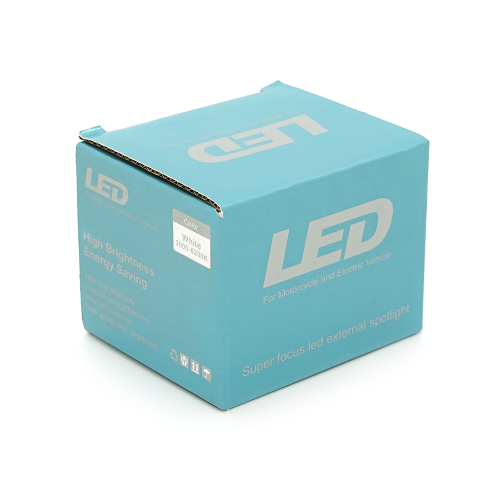 Світлодіодна фара для мотоцикла Voltronic YT-HL-35-YW, 35W, ближнє світло жовте/дальнє світло біле, 12-85V, 3800Lm, IP67