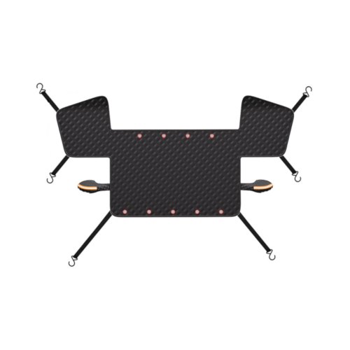 Шторка сонце/волого/снігозахисна Voltronic ST-4022B, на лобове/2 передніх скла, 1600х1200мм, 6 натяжок, алюмінієва плівка/бавовна/нетканий матеріал