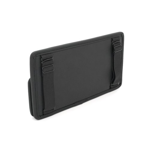 Автомобільний органайзер CABULE, на сонцезахисний козирок, 27x15см, кріплення ременями, 6 відділень, паркувальний номер, PV-шкіра, чорний