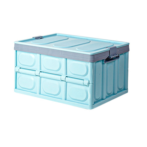 Органайзер з кришкою у багажник автомобіля Voltronic YT-BY-628Bl, 430x300х230мм, пластиковий, Blue