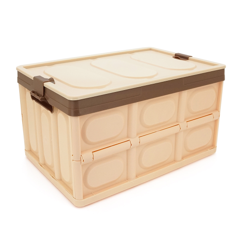 Органайзер з кришкою у багажник автомобіля Voltronic YT-BY-628Br, 520x360х290мм, пластиковий, Brown