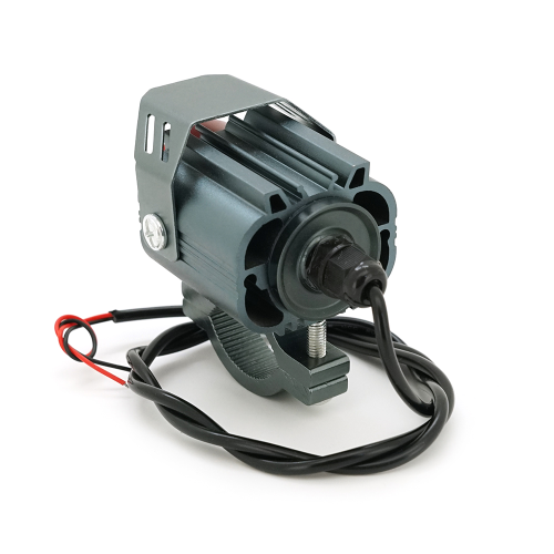 Світлодіодна фара для мотоцикла Voltronic YT-HL-35-YWS, 35W, ближнє світло жовте/дальнє світло біле/стробоскоп, 12-85V, 3800Lm, IP67